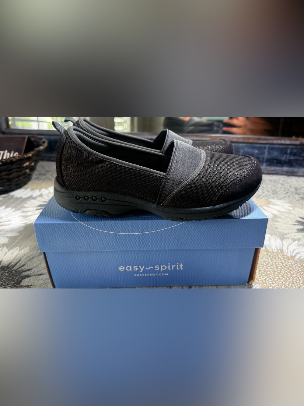 Easy Spirit Twist 10 Grey Slip-On Loafer for Women